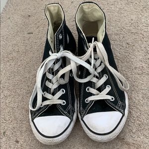 Black high top converse